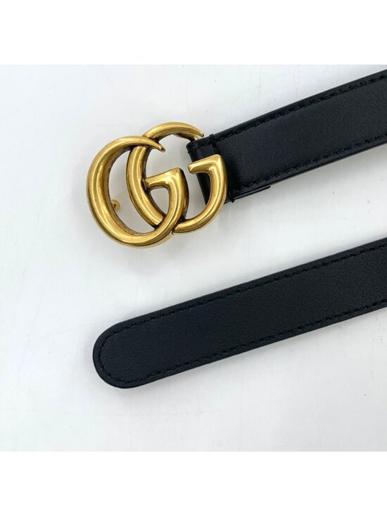 Gucci Marmont black leather belt main image 6